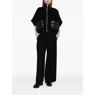 Herno Resort Short-sleeve Poncho In Black