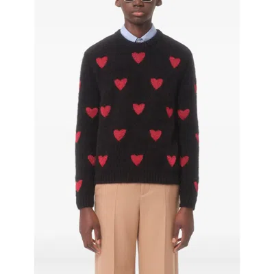 Valentino Garavani Jacquard Sweater In Black