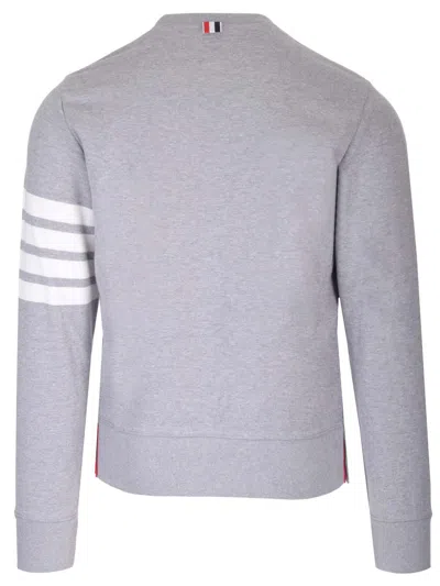 Thom Browne Grey 4-bar Sweatshirt In Gray