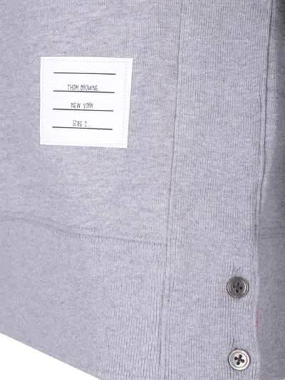 Thom Browne Grey 4-bar Sweatshirt In Gray