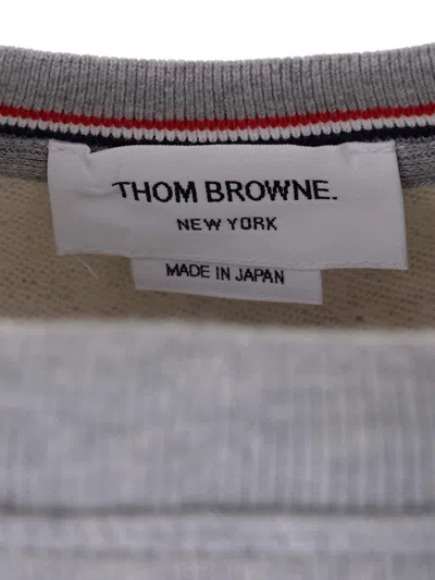 Thom Browne Grey 4-bar Sweatshirt In Gray