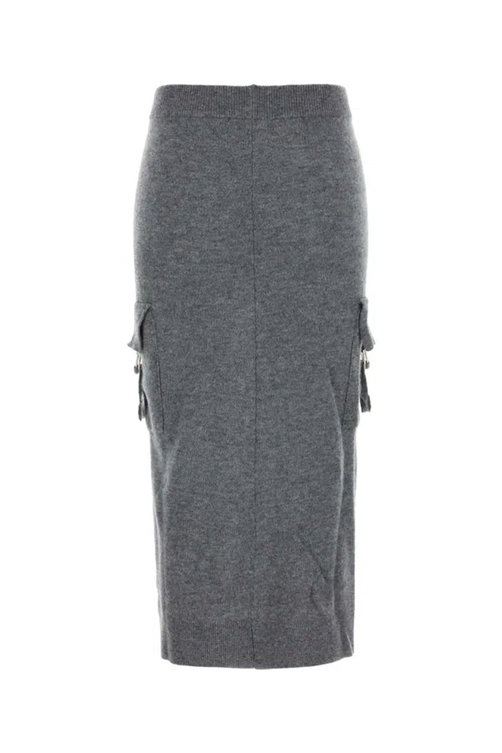 Blumarine Grey Wool Skirt In Gray | ModeSens