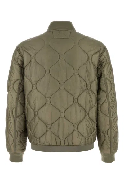 C.p. Company C.p.company  Rock Grey Zip-up Bomber Jacket In Green