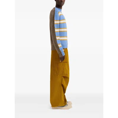 Marni Striped Pattern Round Neck Sweater In Multi