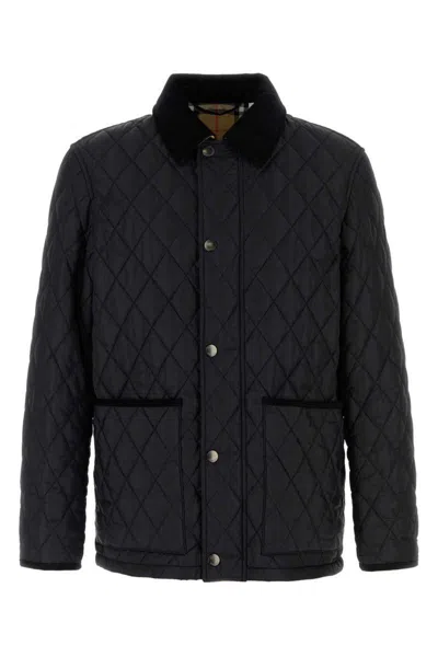 Burberry Haddington Quilted And Padded Jacket In Black