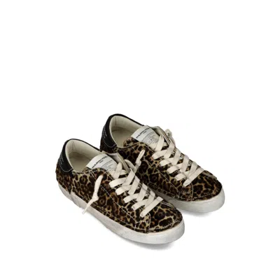Philippe Model Stitched Leopard Print Low-top Sneakers Slip-on