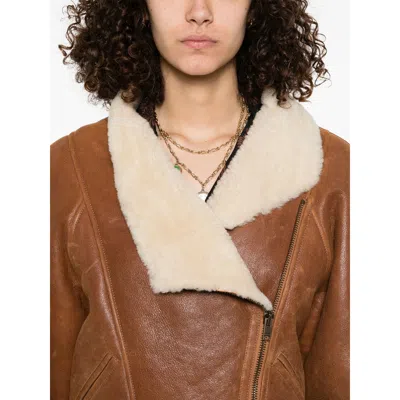 Isabel Marant Blondine Puffer Jackets Brown In Brown