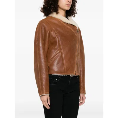 Isabel Marant Blondine Puffer Jackets Brown In Brown