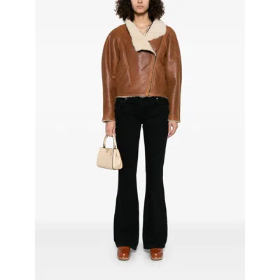 Isabel Marant Blondine Puffer Jackets Brown In Brown
