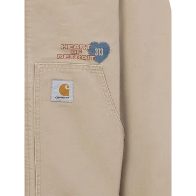 Carhartt Wip Dayton Trucker Dusty Brown Jacket In Neutral