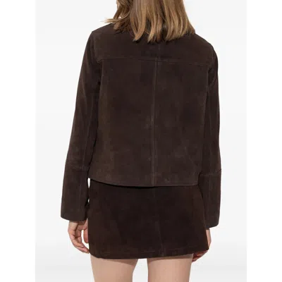 Zadig & Voltaire Lessa Button-up Jacket In Brown
