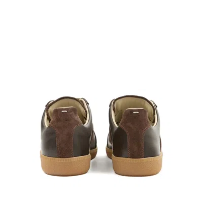 Maison Margiela Low-top Sneakers Featuring Suede Panels