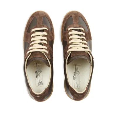 Maison Margiela Low-top Sneakers Featuring Suede Panels