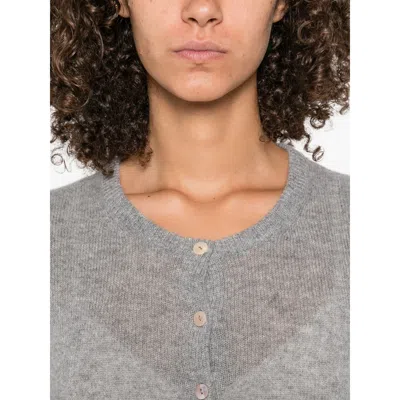 Aragona Button-front Cashmere Cardigan In Gray