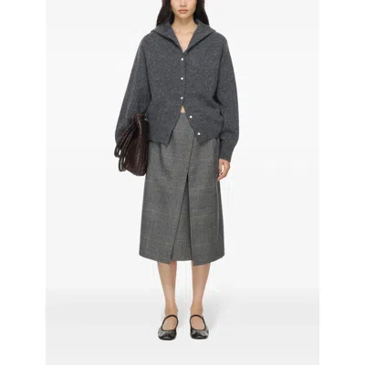 Carven Cashmere Cardigan In Gray
