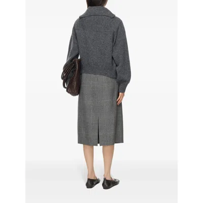 Carven Cashmere Cardigan In Gray