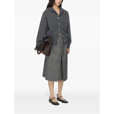 Carven Cashmere Cardigan In Gray