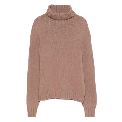 Aragona Turtleneck Cashmere Sweater In Pink