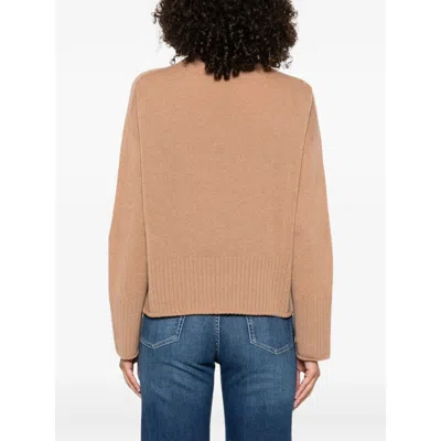 Aragona Turtleneck Ribbed Jumper In Neutral