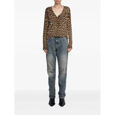 Zadig & Voltaire Cashmere Sweaters In Animal Print