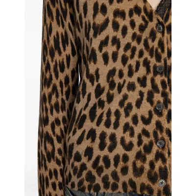 Zadig & Voltaire Cashmere Sweaters In Animal Print