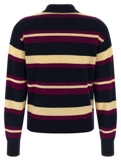 Guest In Residence Collegiate Stripe Polo Multicolor In Black