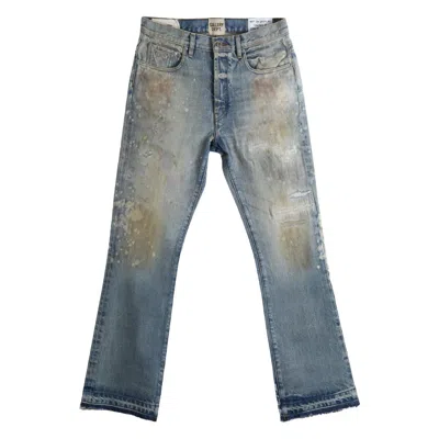 Gallery Dept. Distressed Frayed Jeans In Blue