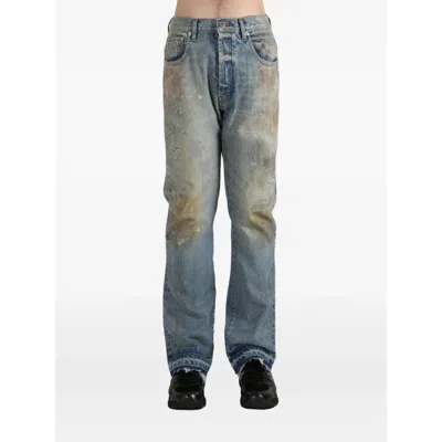 Gallery Dept. Distressed Frayed Jeans In Blue