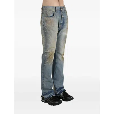 Gallery Dept. Distressed Frayed Jeans In Blue