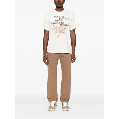7 For All Mankind Straight Jeans In Brown