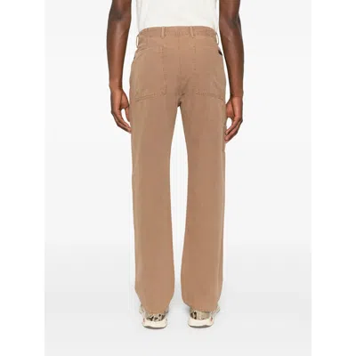 7 For All Mankind Straight Jeans In Brown