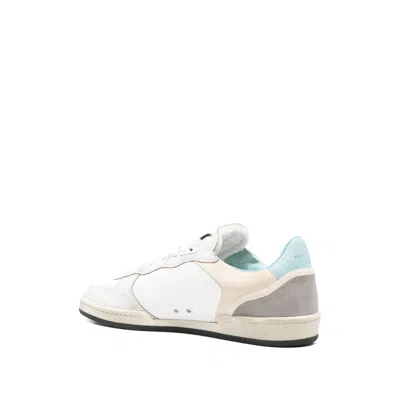 Philippe Model Veau Crackle Blanc Ciel Sneakers In White