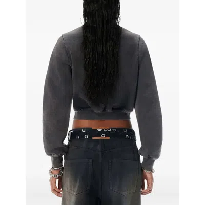 Alexander Wang Shrunken Snap Cardigan Crewneck Clothing