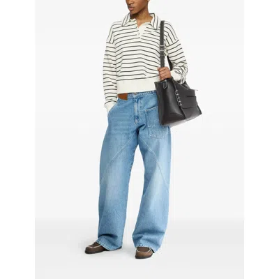 Jw Anderson Polo Sweatshirt In Neutral