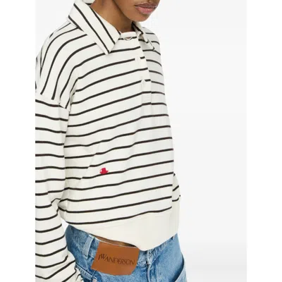 Jw Anderson Polo Sweatshirt In Neutral