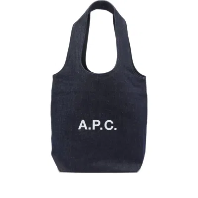 Apc A.p.c. Small Ninon Denim Tote Bags