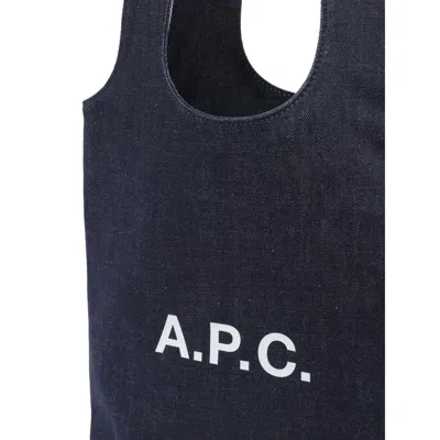 Apc A.p.c. Small Ninon Denim Tote Bags