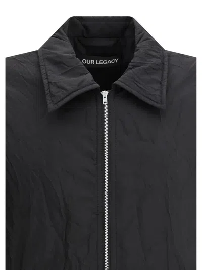 Our Legacy Collared Long Sleeves Side Pockets Jackets In Black