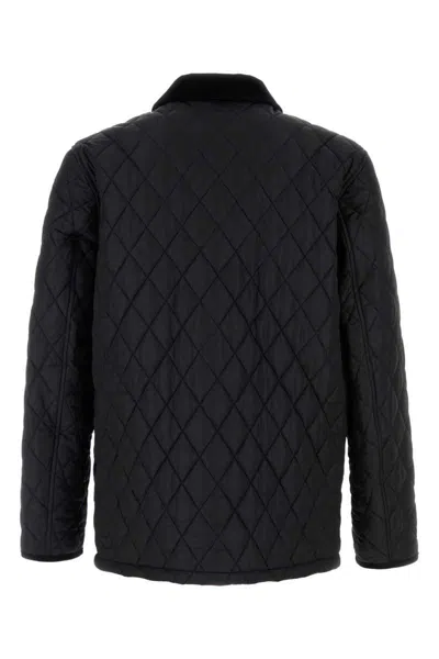 Burberry Haddington Quilted And Padded Jacket In Black