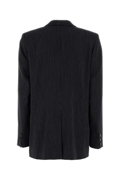 Isabel Marant Embroidered Stretch Wool Blend Omelia Blazer In Black