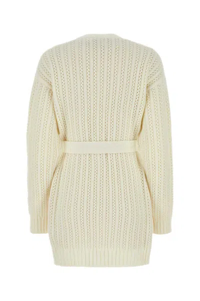 Max Mara Ivory Wool Blend Balzac Cardigan