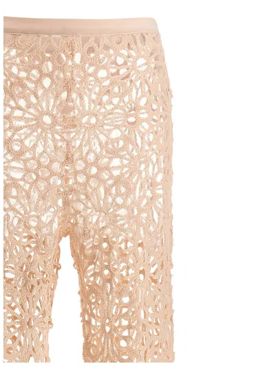 Norma Kamali Crochet Pants