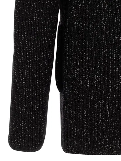 Brunello Cucinelli Double-breasted Cashmere And Silk Blend Cardigan In Black