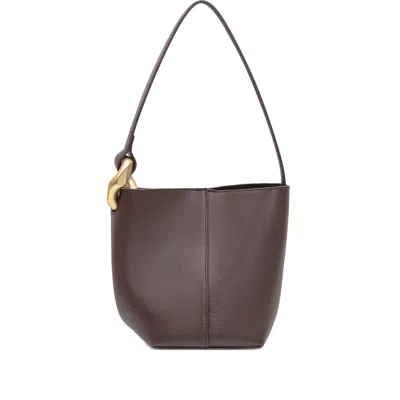 Jw Anderson J. W. Anderson The Jwa Corner Small Bucket In Brown