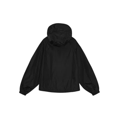 Ganni Nylon Blouson Jacket In Black