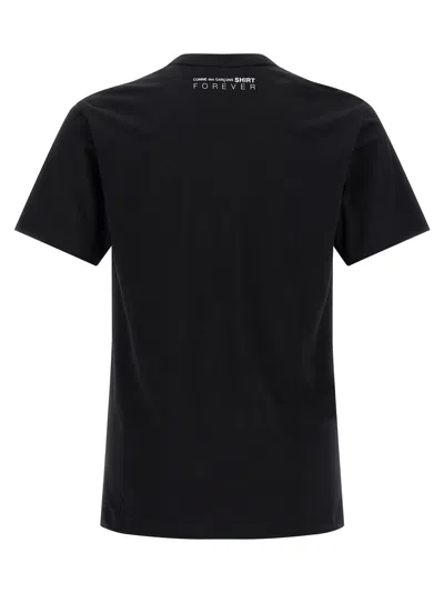 Comme Des Garçons Shirt Black Crewneck T-shirt In Black