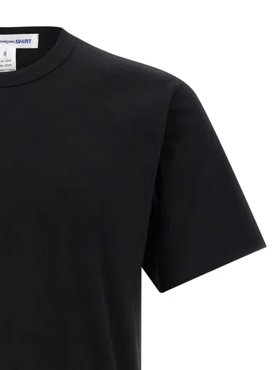 Comme Des Garçons Shirt Black Crewneck T-shirt In Black