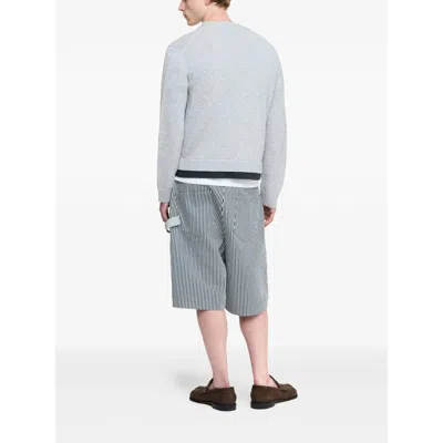 Jw Anderson Contrast Layered Cardigan In Gray