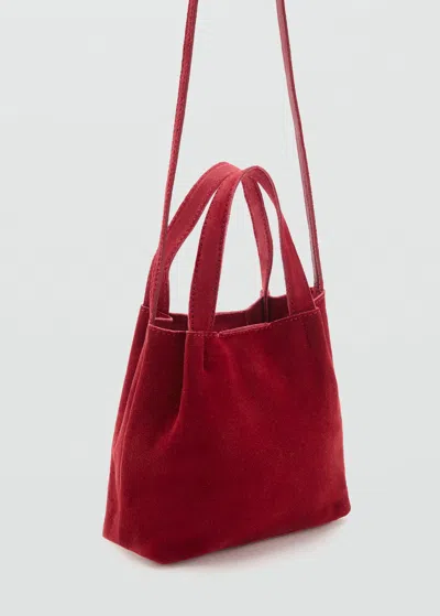 Mango Leather Tote Bag
