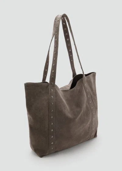 Mango Teen Suede Tote Bag